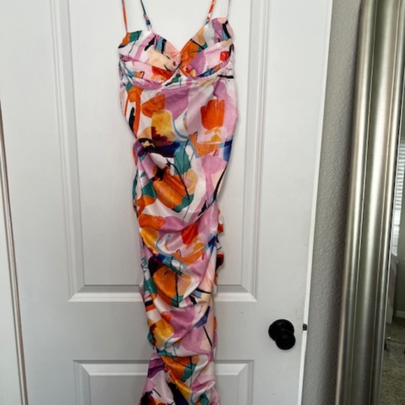 Multi Color Midi Dress - Picture 1 of 5